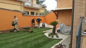 Realizzazione nuovo giardino Giardiniere Giardinaggio Impianto irrigazione Roma