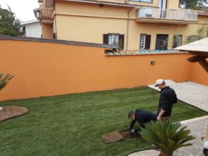 Realizzazione nuovo giardino Giardiniere Giardinaggio Impianto irrigazione Roma